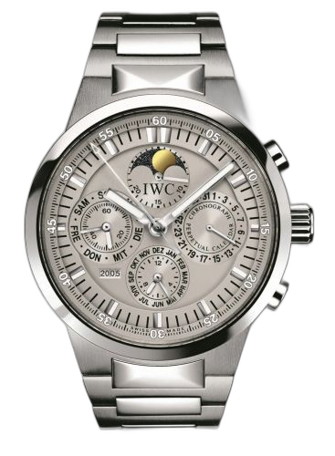 [IW3756-08] GST Perpetual Calendar Stainless Steel / Grey / French