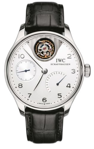 [IW5042-04 (aka: IW504204)] Portugieser Tourbillon Mystere Platinum / Silver