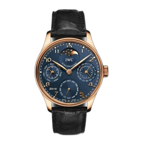 [IW5022-20 (aka: 5022-20, IW502220)] Portuguese Perpetual Calendar 5022 Rose Gold / Blue