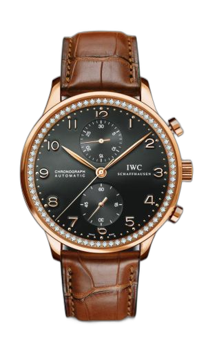 [IW3714-70 (aka: 3714-70, IW371470)] Portuguese Chrono-Automatic Rose Gold / 80 Diamond