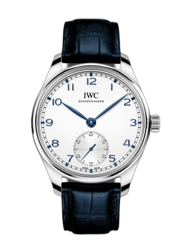 [IW3583-04 (aka: IW358304)] Portugieser Automatic 40 Stainless Steel / Silver - Blue / Alligator