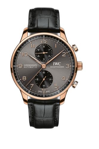 [IW3714-82 (aka: 3714-82, IW371482)] Portuguese Chrono-Automatic Red Gold / Slate