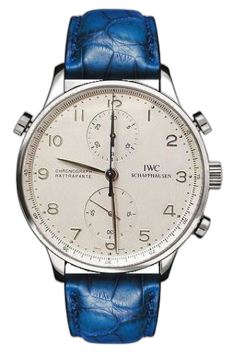 [IW3712-09 (aka: IW371209)] Portuguese Chrono-Rattrapante White Gold / Silver