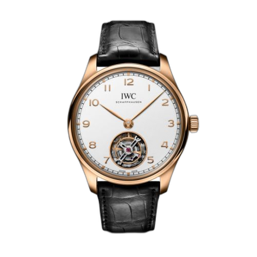 [IW5458-01 (aka: IW545801)] Portugieser Hand-Wound Tourbillon Armor Gold / Silver