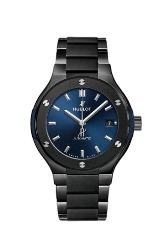 [568.CM.7170.CM] Classic Fusion 38 Ceramic / Blue / Bracelet