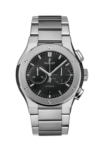 [540.NX.1170.NX] Classic Fusion 42 Chronograph Titanium / Black / Bracelet