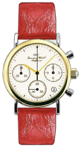 [IW3730-12 (aka: IW373012)] Portofino Lady Chronograph MecaQuartz Stainless Steel / Yellow Gold / White / Alligator