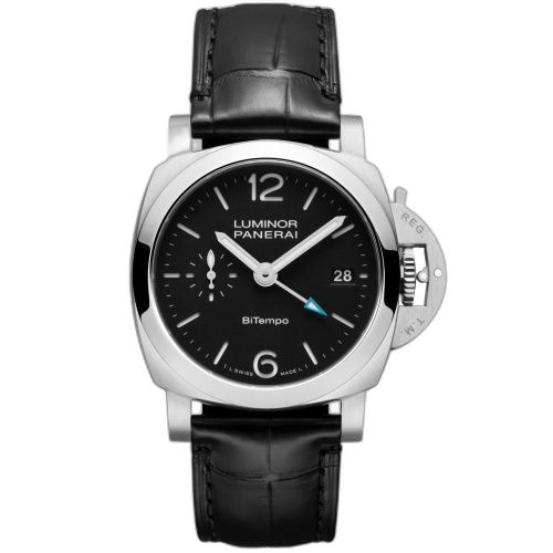 [PAM01365 (aka: PAM 1365)] Luminor Quaranta BiTempo Stainless Steel / Black