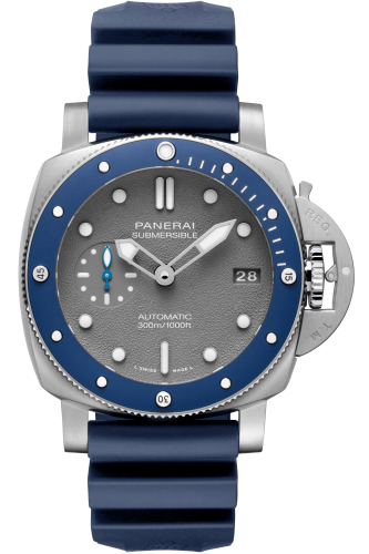 [PAM00959 (aka: PAM 959, PAM959)] Luminor Submersible 42 3 Days Automatic Acciaio Blue Ceramic / Shark Grey