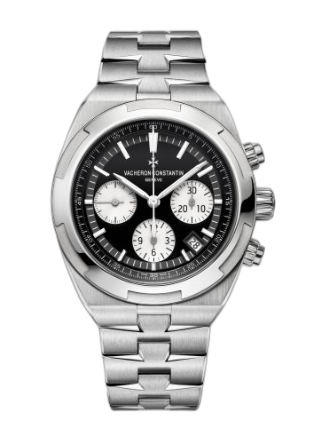 [5500V/110A-B481] Overseas Chronograph Stainless Steel / Black