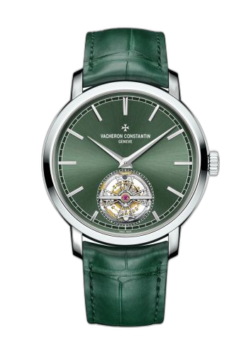[6000T/000P-H025] Traditionnelle Tourbillon Platinum / Green