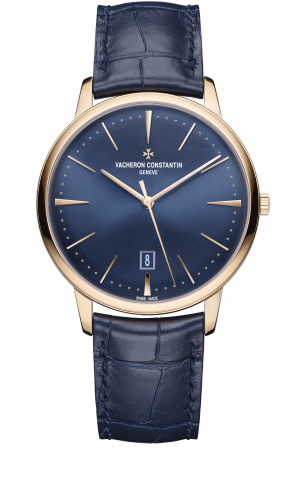 [85180/000R-B515] Patrimony Contemporaine Self-Winding Pink Gold / Blue