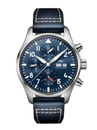 [IW3780-03 (aka: IW378003)] Pilot's Watch Chronograph Stainless Steel / Blue
