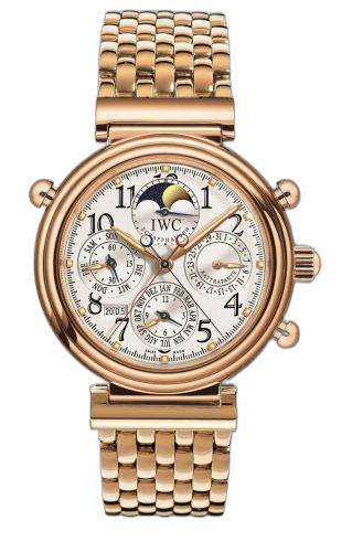 [IW9272-02 (aka: IW927202)] Da Vinci Perpetual Rattrapante Rose Gold / Silver / Italian / Bracelet