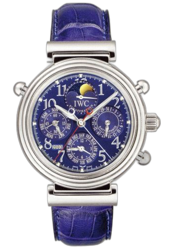 [IW3754-06 (aka: 3754-06, IW375406)] Da Vinci Perpetual Rattrapante Platinum / Blue / Italian