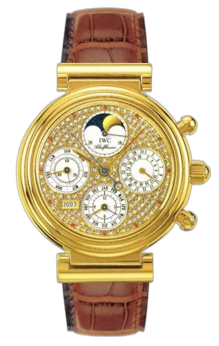 [IW3750-17 (aka: IW375017)] Da Vinci Perpetual Yellow Gold / Paved / English