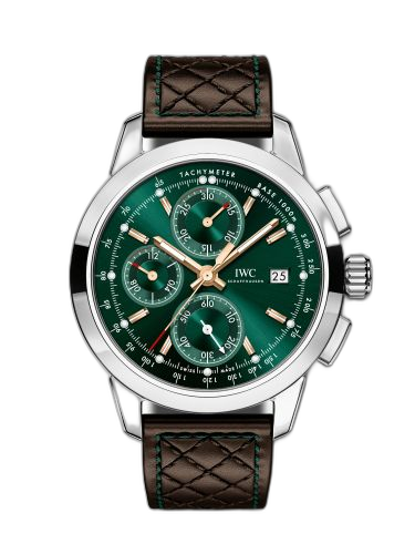 [IW3808-04 (aka: IW380804)] Ingenieur Chronograph Classic Stainless Steel / Green / Calf / Kuwait City