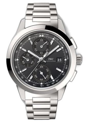 [IW3808-BF (aka: IW3808BF)] Ingenieur Chronograph Custom Stainless Steel / Black-Black / Bracelet