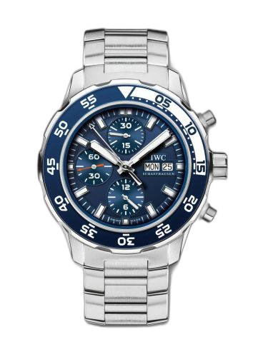 [IW3767-10 (aka: 3767-10, IW376710)] Aquatimer Chronograph Stainless Steel / Blue / Bracelet