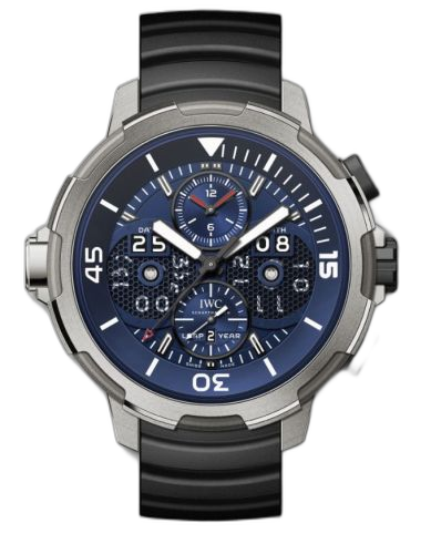 [IW3794-04 (aka: IW379404)] Aquatimer Perpetual Calendar Digital Date-Month Titanium / Blue