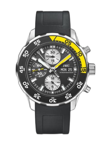 [IW3767-02 (aka: 3767-02, IW376702)] Aquatimer Chronograph Stainless Steel / Black / Rubber