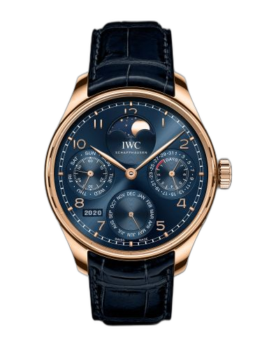 [IW5033-12 (aka: IW503312)] Portugieser Perpetual Calendar Single Moon Armor Gold / Blue / Boutique Edition