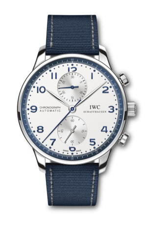 [IW3714-92 (aka: IW371492)] Portuguese Chrono-Automatic Stainless Steel / Bucherer Blue