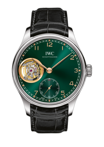 [IW5463-07 (aka: IW546307)] Portugieser Tourbillon Hand-Wound White Gold / Green / Middle East