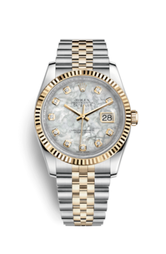 [116233-0152] Datejust 36 Rolesor Yellow Fluted / Jubilee / MOP