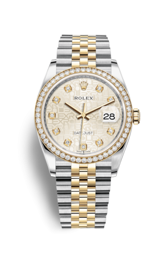 [126283RBR-0013] Datejust 36 Stainless Steel / Yellow Gold / Diamond / Silver Computer / Jubilee