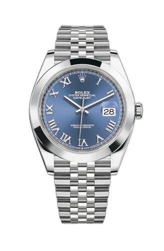 [126300-0018] Datejust 41 Stainless Steel Smooth / Jubilee / Blue Roman