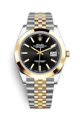 [126303-0014] Datejust 41 Rolesor Yellow Smooth / Jubilee / Black