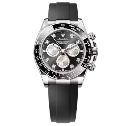 [126519LN-0004 (aka: M126519LN-0004)] Cosmograph Daytona White Gold - Cerachrom / Black - Steel- Diamond / Oysterflex