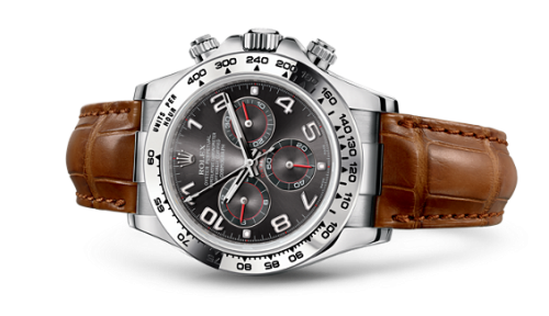 [116519-0163] Cosmograph Daytona White Gold / Grey / Strap