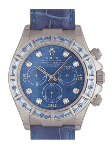 [116589saci-0003] Daytona White Gold Blue Sapphire Strap Sodalite Diamond