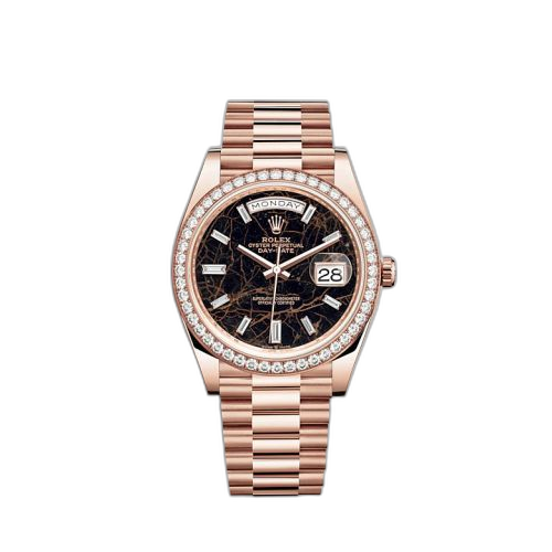 [228345rbr-0016] Day-Date 40 Everose - Diamond / Eisenkiesel