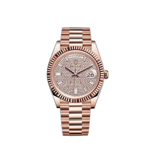 [228235-0036 (aka: M228235-0036)] Day-Date 40 Everose / Paved