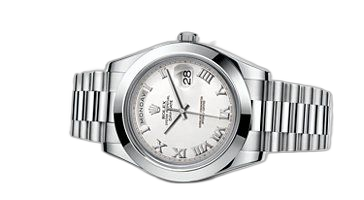 [218206-0053] Day-Date II Platinum White Roman