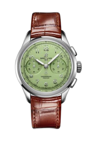[AB0930D31L1P1] Premier Heritage B09 Chronograph 40 Stainless Steel / Mint