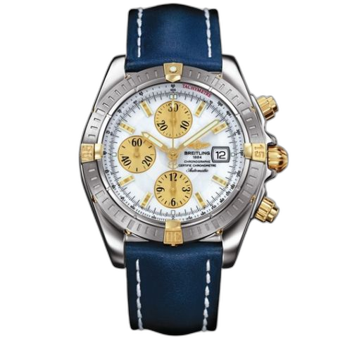 [B1335611/A571] Chronomat Evolution Stainless Steel / Yellow Gold / MOP
