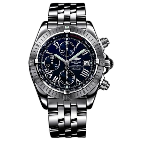 [A1335611/C749] Chronomat Evolution Stainless Steel / Blue - Roman