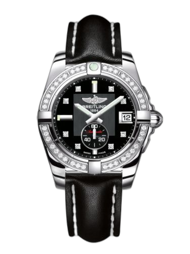 [A3733053/BD02/414X/A16BA.1] Galactic 36 Automatic Stainless Steel / Diamond / Volcano Black Diamond / Calf