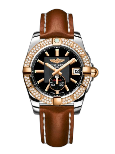 [C3733053.BA54.412X] Galactic 36 Automatic Stainless Steel / Rose Gold / Diamond / Volcano Black / Calf