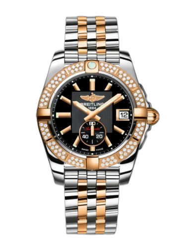 [C3733053.BA54.376C] Galactic 36 Automatic Stainless Steel / Rose Gold / Diamond / Volcano Black / Bracelet