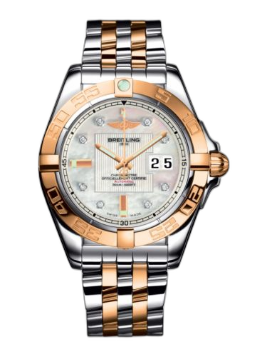 [C49350L2.A706.366C] Galactic 41 Stainless Steel / Rose Gold / Pearl Diamond / Bracelet