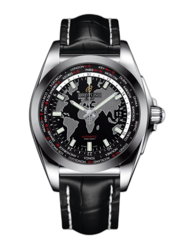 [WB3510U4/BD94/743P] Galactic Unitime Stainless Steel / SleekT / Trophy Black / Croco