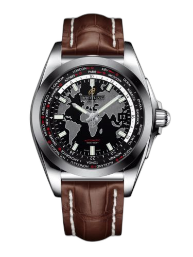 [WB3510U4.BD94.739P] Galactic Unitime Stainless Steel / SleekT / Trophy Black / Croco