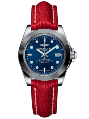 [W7133012/C966/209X/A14BA.1] Galactic 32 Sleek Edition Stainless Steel / Horizon Blue Diamond / Sahara