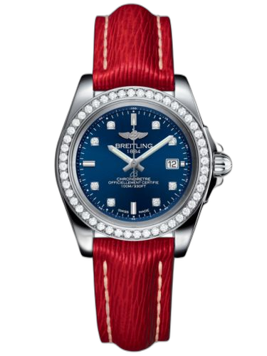 [A7133053/C966/209X/A14BA.1] Galactic 32 Sleek Edition Stainless Steel / Diamond / Horizon Blue Diamond / Sahara