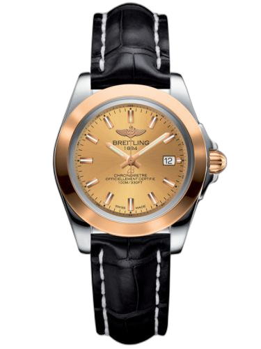 [C7133012/H549/777P/A14BA.1] Galactic 32 Sleek Edition Stainless Steel / Rose Gold / Golden Sun / Croco